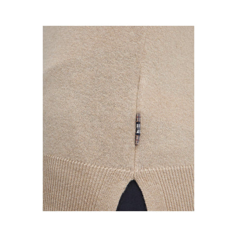 Barbour Pullover Maglia Donna Pendle con patch Beige A24 - BARBOURLKN1075 - YE91 - 8 - Francavilla Moda